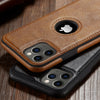 Luxury Business Leather Stitching Phone Case For iphone