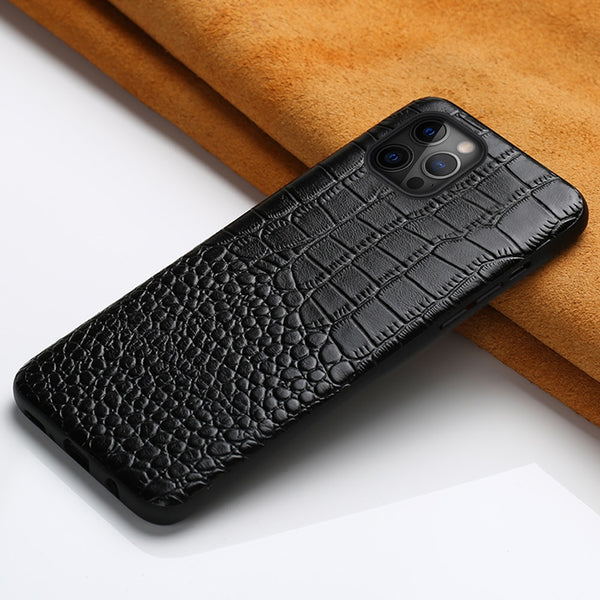 Full protective Lmitation Crocodile Leather Texture Phone Case for iPhone